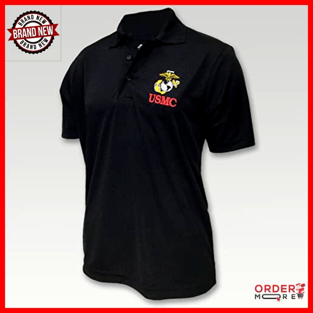 Men's Performance Polo Shirt, Embroidered Logo, Regular Fit, Short Sleeve - Picture 2 of 3